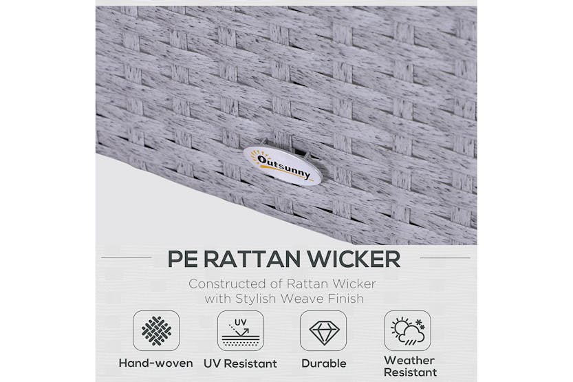 Outsunny Garden Furniture Set | Grey/White Outsunny Garden Furniture Set | Grey/White