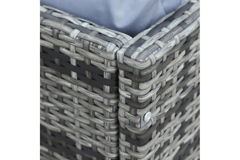 Outsunny Garden Rattan Sofa and Furniture Set | Mixed Grey Outsunny Garden Rattan Sofa and Furniture Set | Mixed Grey