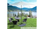 Outsunny Umbrella Patio Stand Holder | bronze | 2 Pieces Outsunny Umbrella Patio Stand Holder | bronze | 2 Pieces