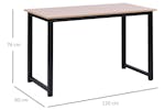 Homcom Computer Desk | Black/Oak Homcom Computer Desk | Black/Oak