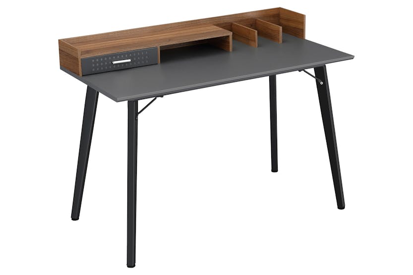 Homcom Student Desk with Drawer | Brown/Black Homcom Student Desk with Drawer | Brown/Black