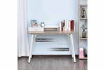 Homcom Writing Desk with Drawer| Brown/White Homcom Writing Desk with Drawer| Brown/White