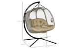 Outsunny 2 Seaters Hanging Egg Chair with Cushion | Multi Outsunny 2 Seaters Hanging Egg Chair with Cushion | Multi
