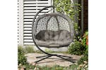 Outsunny Outdoor Double Hanging Chair | Sand Brown/Black Outsunny Outdoor Double Hanging Chair | Sand Brown/Black