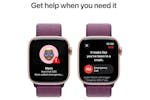 Apple Watch Series 10 GPS + Cellular | 42mm | Rose Gold Aluminium Case with Plum Sport Loop Apple Watch Series 10 GPS + Cellular | 42mm | Rose Gold Aluminium Case with Plum Sport Loop
