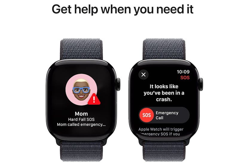 Apple Watch Series 10 GPS + Cellular | 46mm | Jet Black Aluminium Case with Ink Sport Loop Apple Watch Series 10 GPS + Cellular | 46mm | Jet Black Aluminium Case with Ink Sport Loop