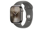 Apple Watch Series 10 GPS + Cellular | 46mm | Natural Titanium Case with Stone Grey Sport Band M/L Apple Watch Series 10 GPS + Cellular | 46mm | Natural Titanium Case with Stone Grey Sport Band M/L