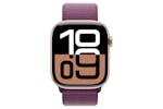 Apple Watch Series 10 GPS + Cellular | 46mm | Rose Gold Aluminium Case with Plum Sport Loop Apple Watch Series 10 GPS + Cellular | 46mm | Rose Gold Aluminium Case with Plum Sport Loop