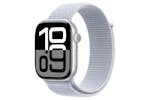 Apple Watch Series 10 GPS + Cellular | 46mm | Silver Aluminium Case with Blue Cloud Sport Loop Apple Watch Series 10 GPS + Cellular | 46mm | Silver Aluminium Case with Blue Cloud Sport Loop