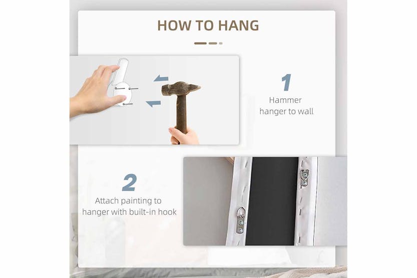 Homcom Wall Painting of Woman | Gold/Grey | 80 x 100 cm Homcom Wall Painting of Woman | Gold/Grey | 80 x 100 cm