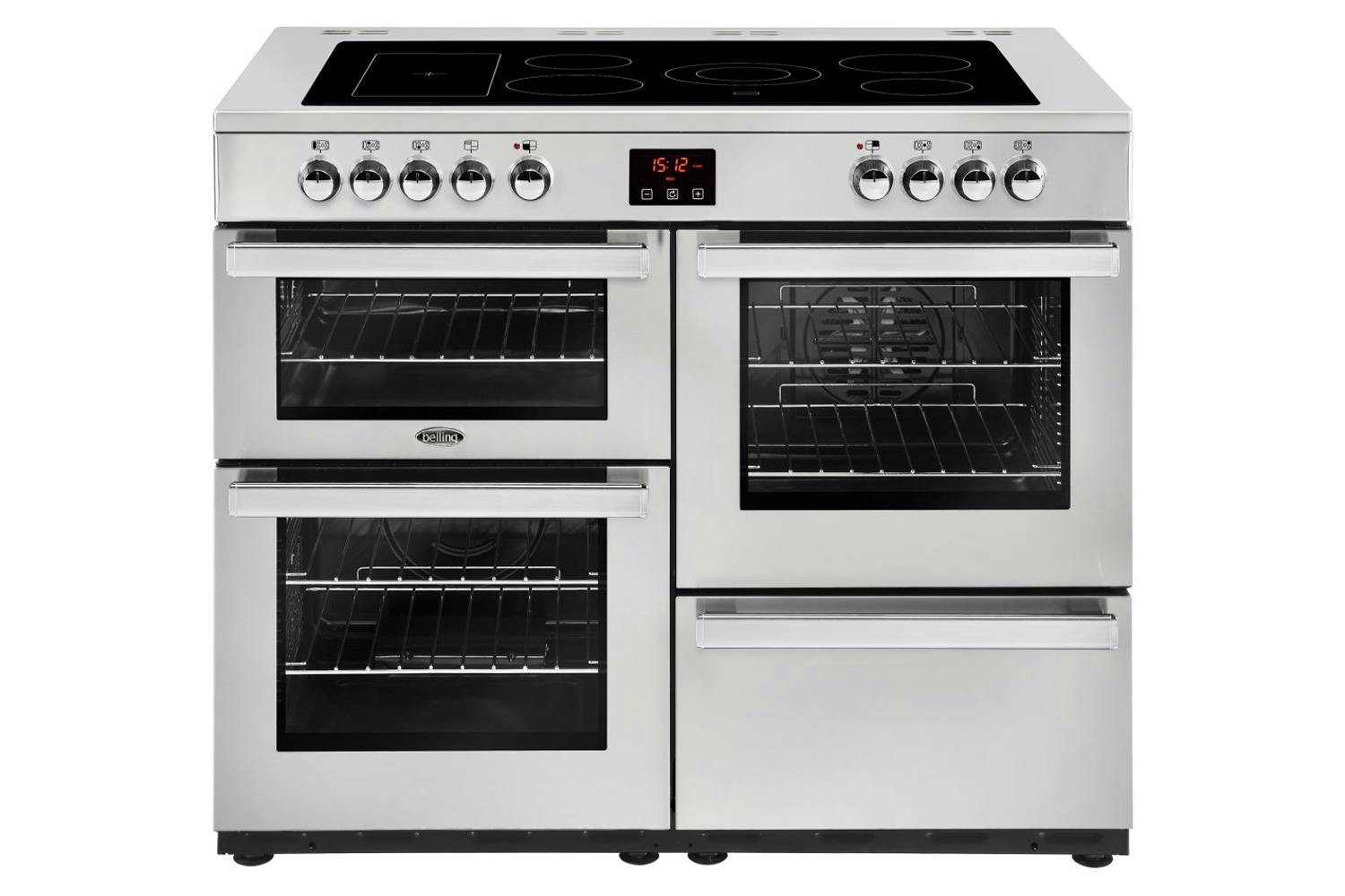 Belling Cookcentre 110cm Electric Range Cooker | 110EPROFSTA | Stainless Steel