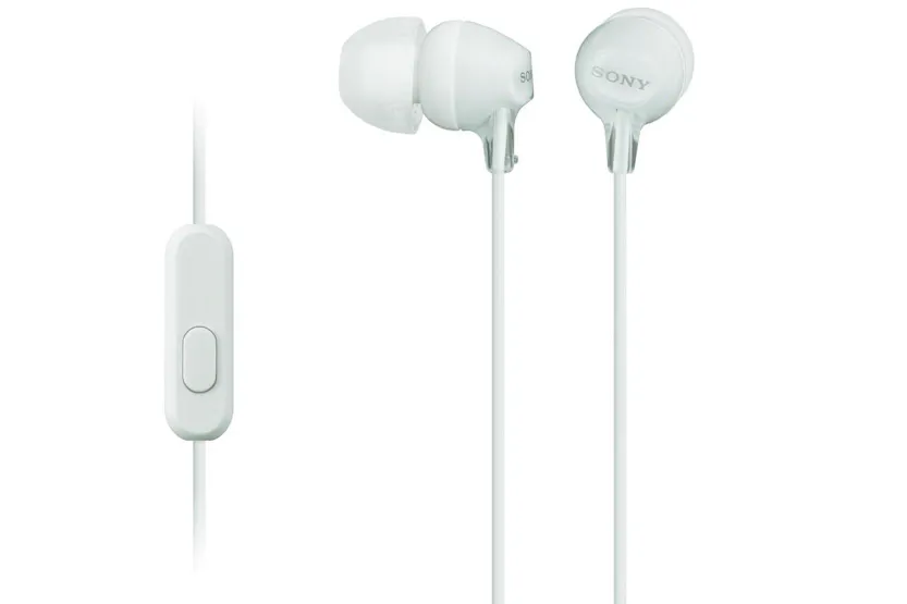 Sony MDR-EX15AP In-Ear Headphones | White Sony MDR-EX15AP In-Ear Headphones | White