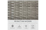 Outsunny Outdoor PE Rattan Sofa Set | Grey Outsunny Outdoor PE Rattan Sofa Set | Grey