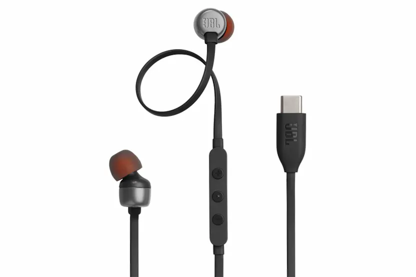 JBL Tune 310C USB-C In-Ear Earphones | Black JBL Tune 310C USB-C In-Ear Earphones | Black