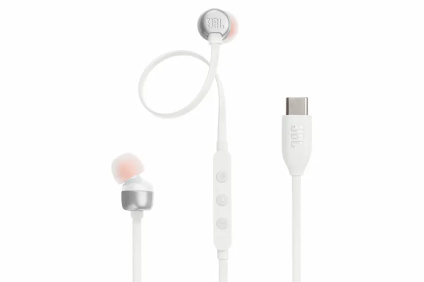 JBL Tune 310C USB-C In-Ear Earphones | White JBL Tune 310C USB-C In-Ear Earphones | White