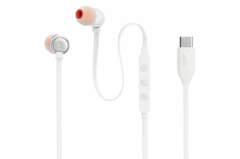 JBL Tune 310C USB-C In-Ear Earphones | White JBL Tune 310C USB-C In-Ear Earphones | White