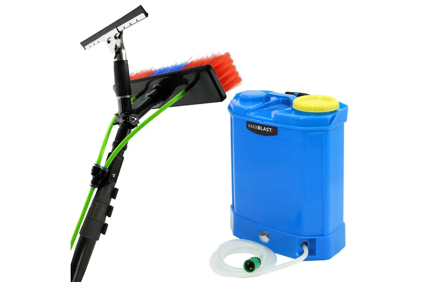 Monstershop 16L Water Fed Backpack and 24ft Cleaning Pole Monstershop 16L Water Fed Backpack and 24ft Cleaning Pole