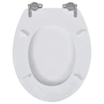 vidaXL 140798 Wc Toilet Seat Mdf Soft Close Lid Simple Design White vidaXL 140798 Wc Toilet Seat Mdf Soft Close Lid Simple Design White