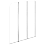 vidaXL 146228 Bath Enclosures 2 Pcs 104x130cm Tempered Glass Transparent vidaXL 146228 Bath Enclosures 2 Pcs 104x130cm Tempered Glass Transparent