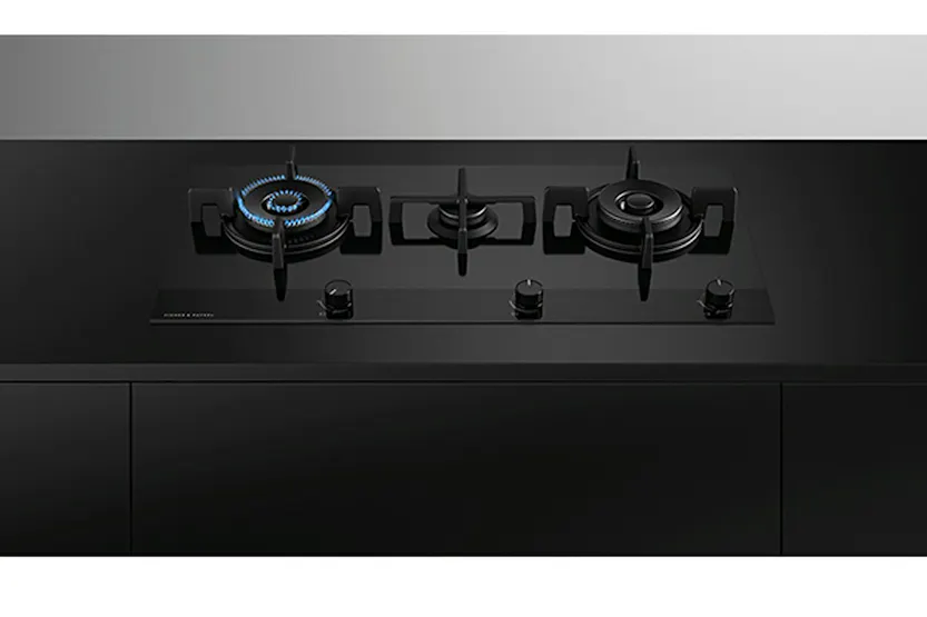 Fisher & Paykel 90cm Gas on Glass Hob | CG903DLPGB4 Fisher & Paykel 90cm Gas on Glass Hob | CG903DLPGB4