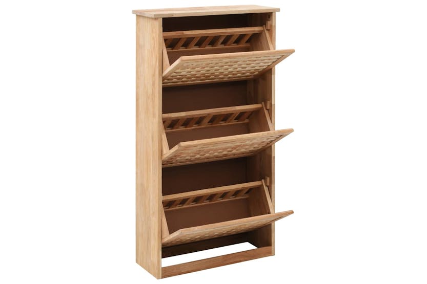 vidaXL 247600 Shoe Storage Cabinet 55x20x104cm Solid Walnut Wood vidaXL 247600 Shoe Storage Cabinet 55x20x104cm Solid Walnut Wood