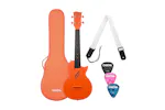 Cascha Hh 2289 - Carbon Fibre Concert Ukulele Set With Softcase, Strap And 3 Picks - Orange Cascha Hh 2289 - Carbon Fibre Concert Ukulele Set With Softcase, Strap And 3 Picks - Orange
