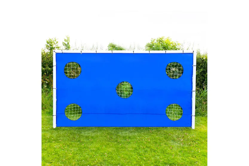 Monstershop 12 x 6ft Football Goal Carry Case and Target Sheet | White Monstershop 12 x 6ft Football Goal Carry Case and Target Sheet | White