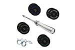 Monstershop 7ft Olympic Weightlifting Bar & Bumper Weight Plate Sets Monstershop 7ft Olympic Weightlifting Bar & Bumper Weight Plate Sets