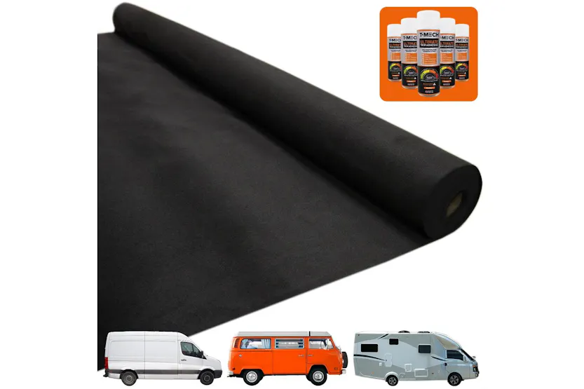 Monstershop 26038 - Van Carpet Lining / Black & 5 Adhesive C Monstershop 26038 - Van Carpet Lining / Black & 5 Adhesive C