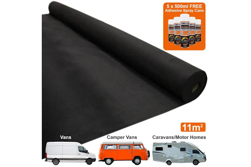 Monstershop 26038 - Van Carpet Lining / Black & 5 Adhesive C Monstershop 26038 - Van Carpet Lining / Black & 5 Adhesive C