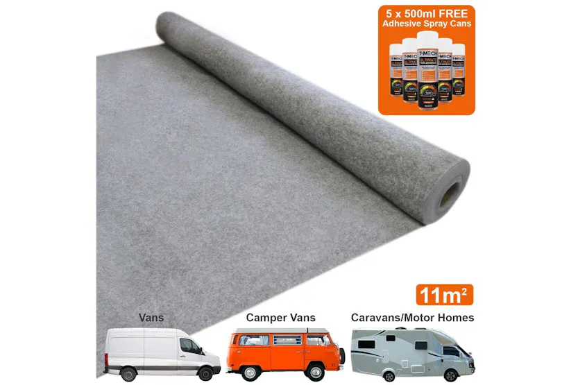 Monstershop 26042 - Van Carpet Lining / Smoke & 5 Adhesive C Monstershop 26042 - Van Carpet Lining / Smoke & 5 Adhesive C