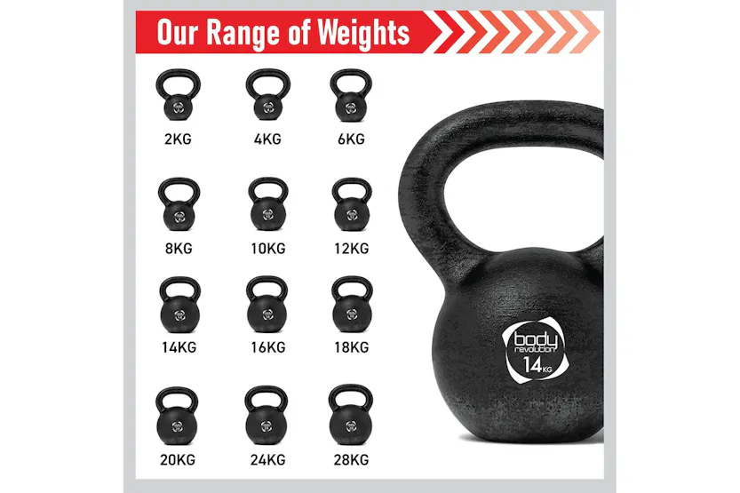 Monstershop Body Revolution Cast Iron Kettlebells | 24kg Monstershop Body Revolution Cast Iron Kettlebells | 24kg