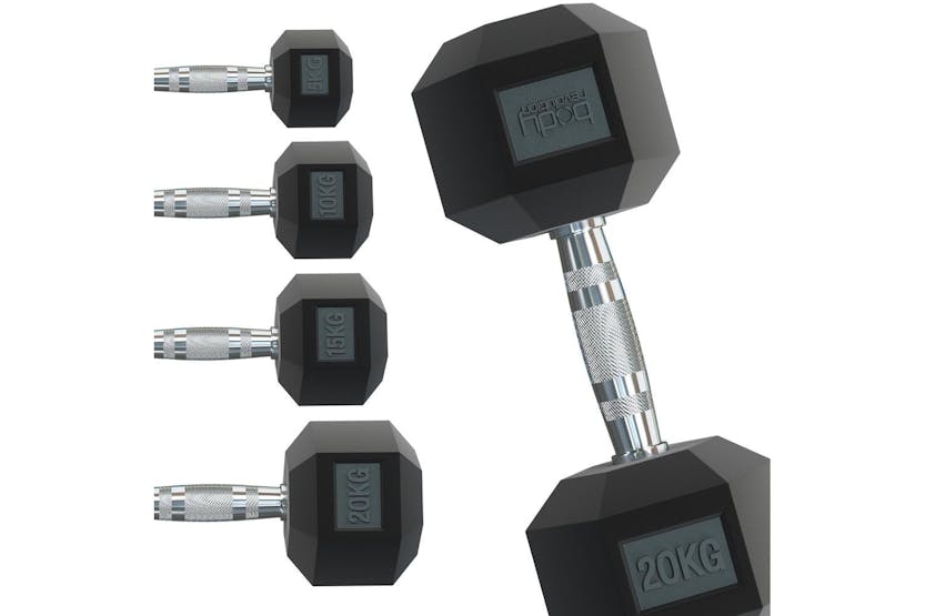 Monstershop Body Revolution Hex Dumbbells | 5kg Pair Monstershop Body Revolution Hex Dumbbells | 5kg Pair