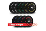 Body Revolution Olympic Bumper Plates Black 150kg Set Body Revolution Olympic Bumper Plates Black 150kg Set