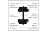 Monstershop Body Revolution Vinyl Dumbbell Set | 50kg Monstershop Body Revolution Vinyl Dumbbell Set | 50kg