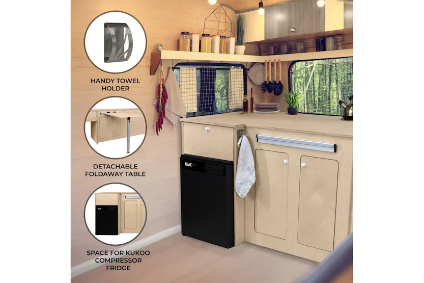 Monstershop 213251 - Camper Kitchen Pod & Black Compressor F Monstershop 213251 - Camper Kitchen Pod & Black Compressor F