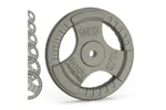 Cast Iron Weight Plates 1" Standard Tri Grip Pairs 2 X 15kg Cast Iron Weight Plates 1" Standard Tri Grip Pairs 2 X 15kg