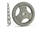 Cast Iron Weight Plates 1" Standard Tri Grip Pairs 2 X 25kg Cast Iron Weight Plates 1" Standard Tri Grip Pairs 2 X 25kg