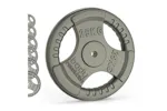 Cast Iron Weight Plates 1" Standard Tri Grip Pairs 2 X 25kg Cast Iron Weight Plates 1" Standard Tri Grip Pairs 2 X 25kg