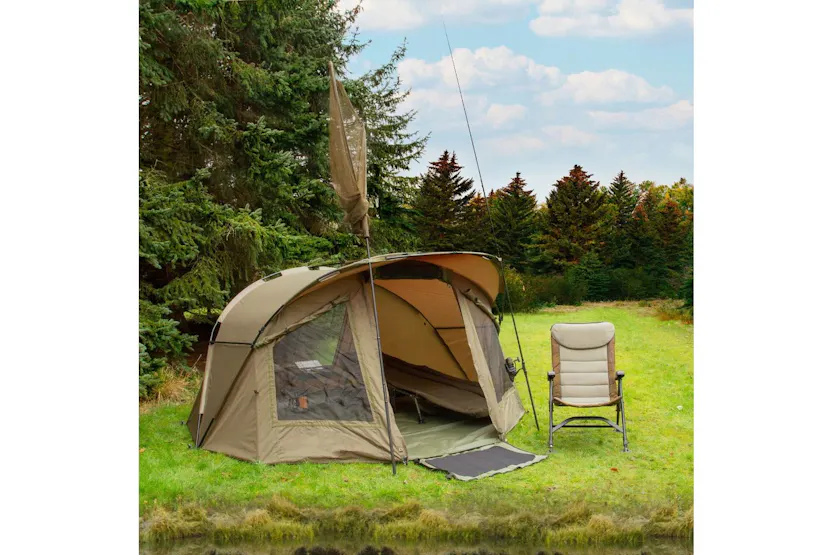 Monstershop 29331 - Fishing Bivvy 2-man / 300cm With Overwra Monstershop 29331 - Fishing Bivvy 2-man / 300cm With Overwra