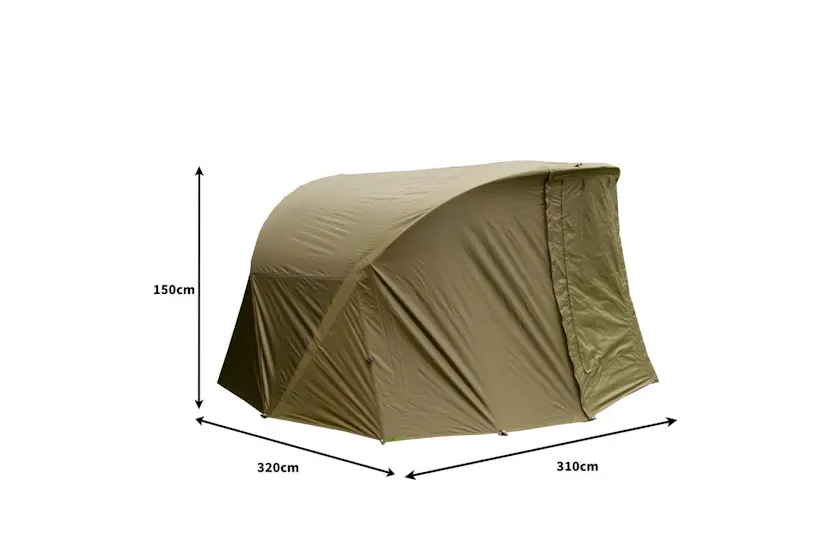 Monstershop 29331 - Fishing Bivvy 2-man / 300cm With Overwra Monstershop 29331 - Fishing Bivvy 2-man / 300cm With Overwra