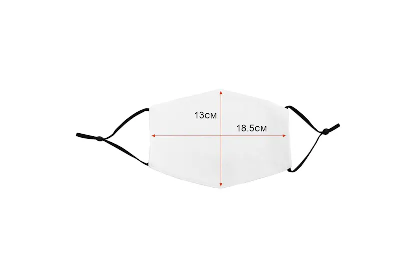 Monstershop 27693 - Large Face Masks Sublimation Blanks / 50 Monstershop 27693 - Large Face Masks Sublimation Blanks / 50