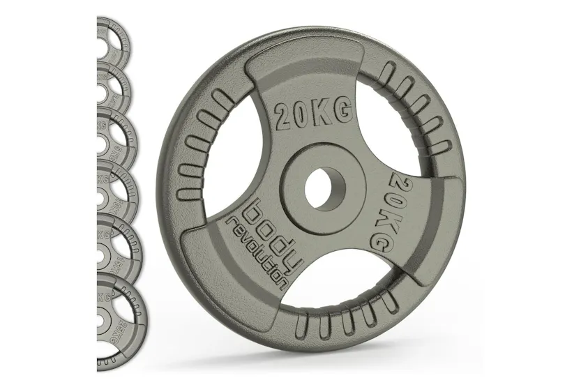 Olympic Tri Grip Cast Iron Weight Plates Pairs Sets 2 X 5kg Olympic Tri Grip Cast Iron Weight Plates Pairs Sets 2 X 5kg