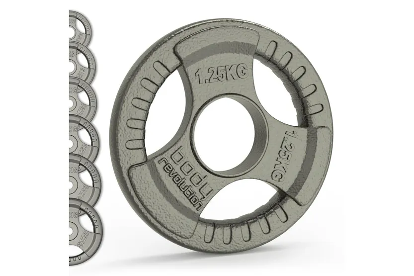 Olympic Tri Grip Cast Iron Weight Plates Pairs Sets 2 X 25kg Olympic Tri Grip Cast Iron Weight Plates Pairs Sets 2 X 25kg