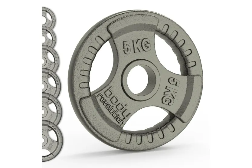 Olympic Tri Grip Cast Iron Weight Plates Pairs Sets 2 X 25kg Olympic Tri Grip Cast Iron Weight Plates Pairs Sets 2 X 25kg