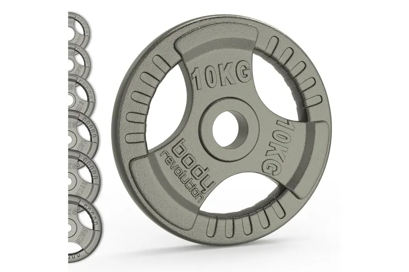 Olympic Tri Grip Cast Iron Weight Plates Pairs Sets 2 X 25kg Olympic Tri Grip Cast Iron Weight Plates Pairs Sets 2 X 25kg
