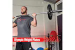 Olympic Tri-grip Rubber Weight Plates Black Pairs Sets 25kg Olympic Tri-grip Rubber Weight Plates Black Pairs Sets 25kg