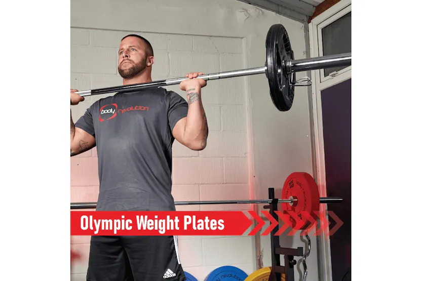 Olympic Tri-grip Rubber Weight Plates Black Pairs Sets 25kg Olympic Tri-grip Rubber Weight Plates Black Pairs Sets 25kg