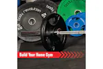 Olympic Tri-grip Rubber Weight Plates Black Pairs Sets 25kg Olympic Tri-grip Rubber Weight Plates Black Pairs Sets 25kg