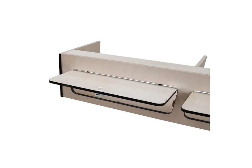 Monstershop 211137 - Overhead Camper Cabinet With Black Trim Monstershop 211137 - Overhead Camper Cabinet With Black Trim